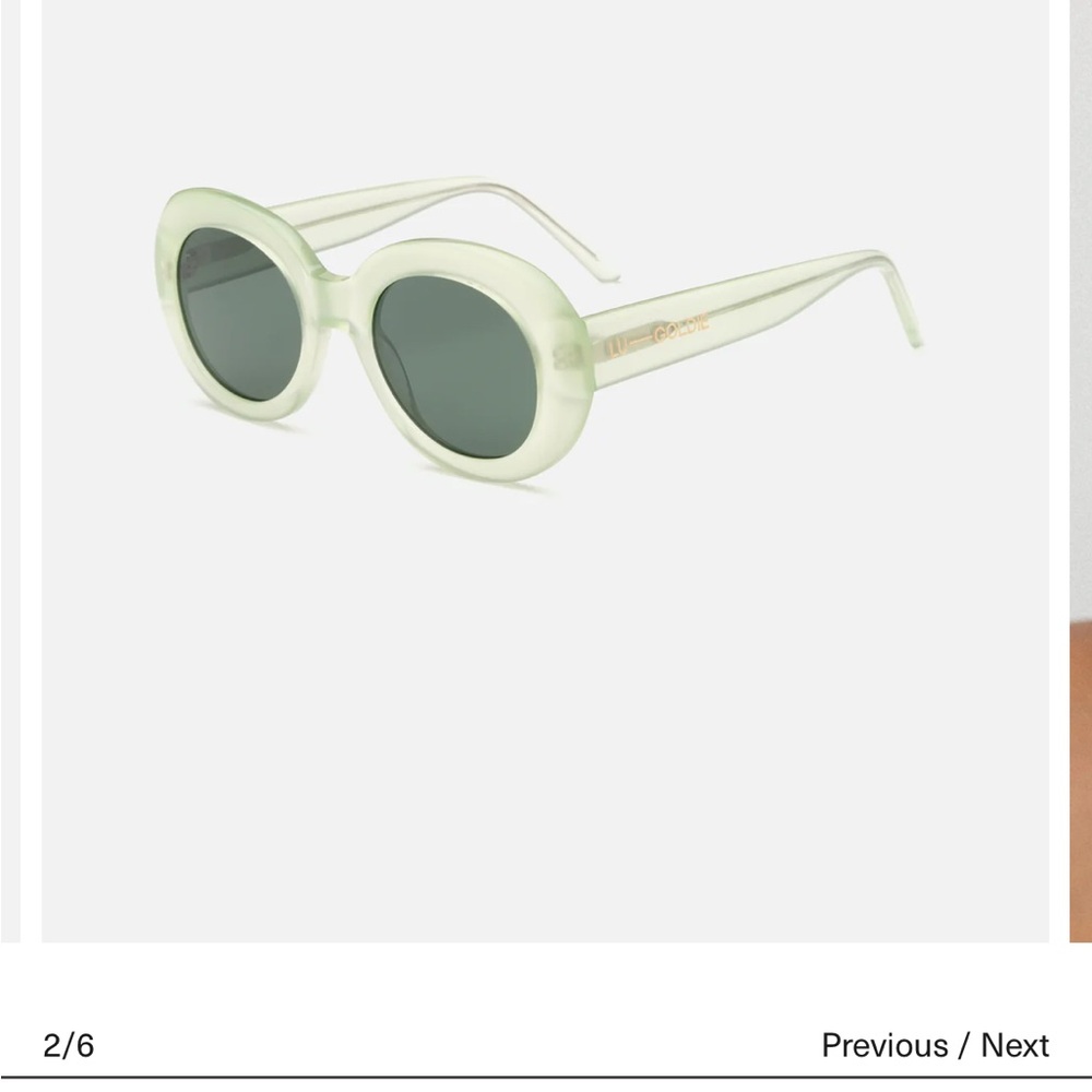 Lu Goldie “Margot” sunglasses in Melon